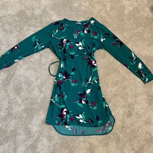 MERONA green and floral print dress